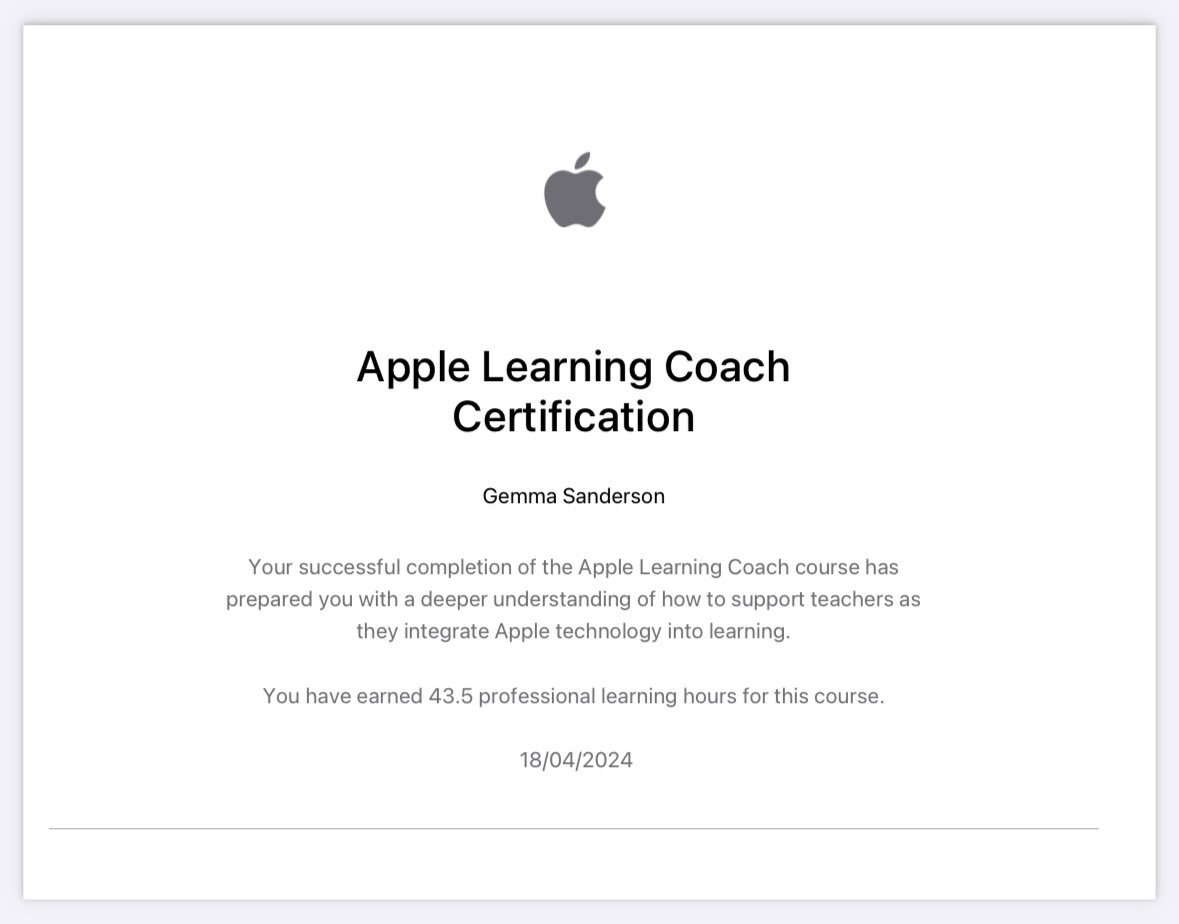 gems_sand's tweet image. #AppleLearningCoach 🙌 🎉