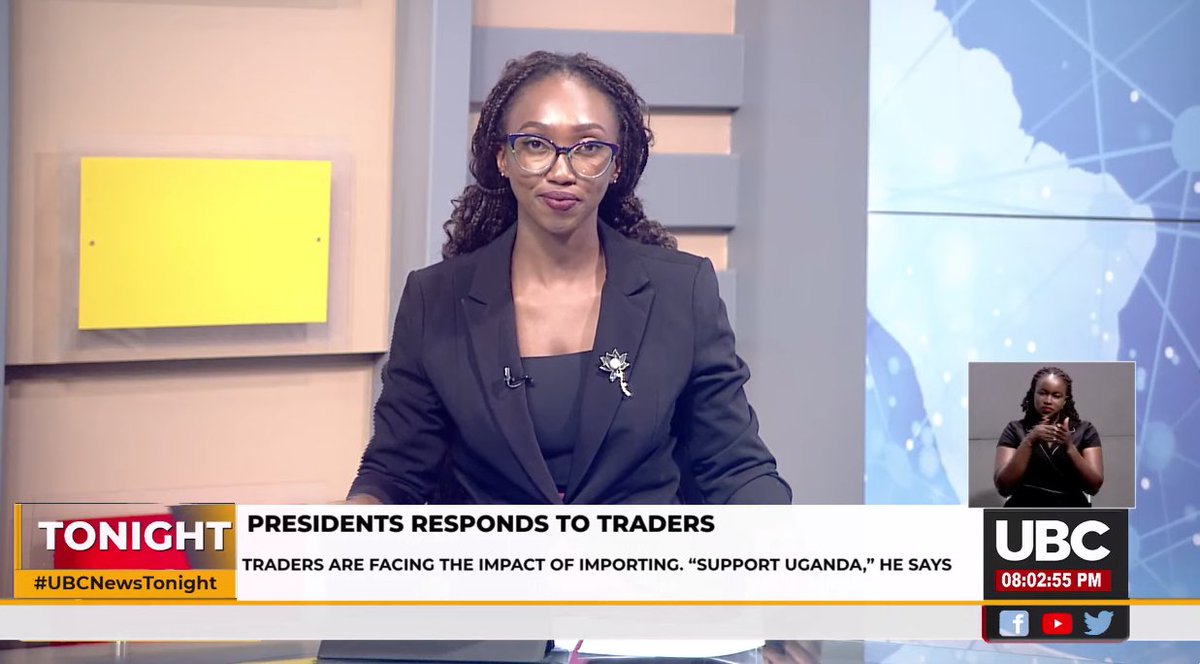 On Air Now: UBC News Tonight with @RhodaNgonzi 

stream live ~youtube.com/live/f8p3QkgP8…
Tune in! | #UBCNewsTonight