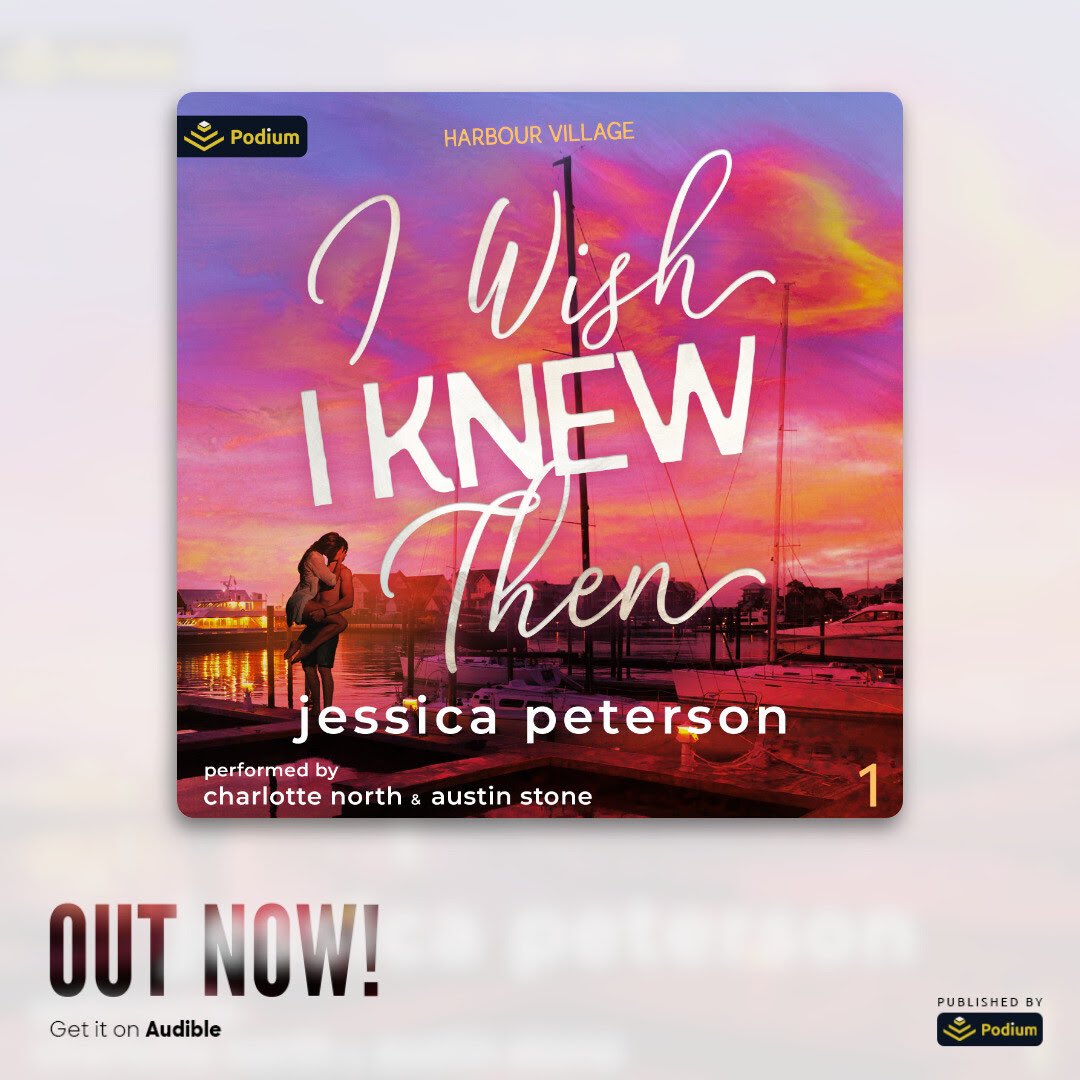 I Wish I Knew Then by @JessicaPAuthor is live on audio!

Listen today!
Audible: adbl.co/4d1x4l5

Goodreads: bit.ly/3JMOqoP

Narrated by: Charlotte North and Austin Stone

#BoyFallsFirst #BoyObsessed #CityGirlCountryBoy #EnemiestoLovers #FirstLove #ForbiddenLove