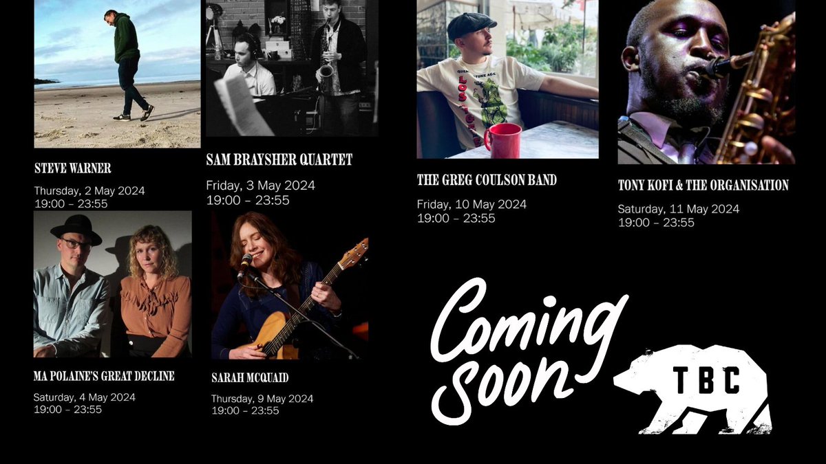 May is just around the corner, and with a new month comes a whole host of new gigs coming to The Bear! Check out whats coming to Luton via the link below. Luton's home for Jazz, blues and everything in between. And enjoy a 5 star night of Live Music! the-bear.club