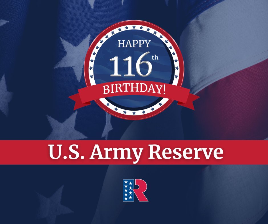 Happy 116th Birthday @usarmyreserve! 

Join their birthday celebration: bit.ly/3xWANjw

#USARBirthday116