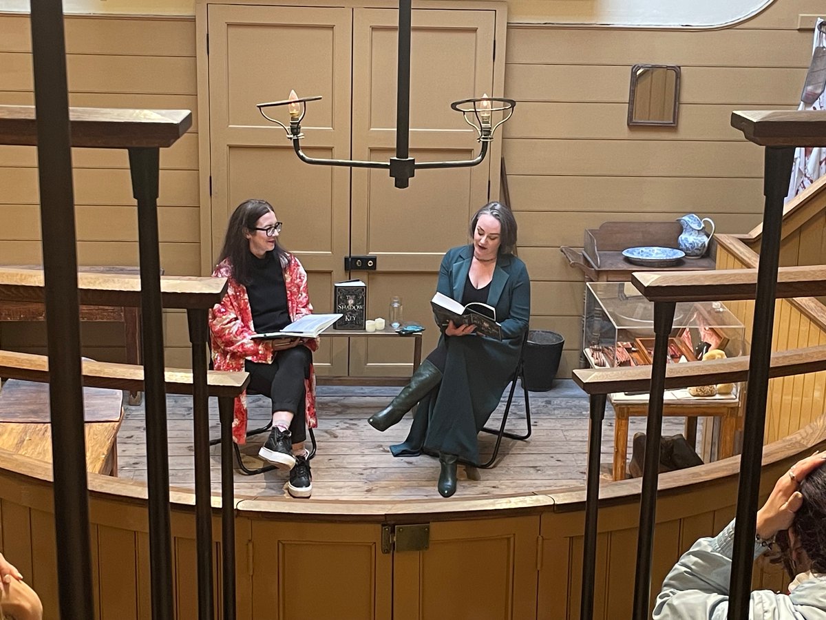 OldOpTheatre's tweet photo. Kicking off our event tonight with a fabulous reading from The Shadow Key by @SStokesChapman! ๐คฉ
#TheShadowKey #BookLaunch https://t.co/DpHfcZdd2W