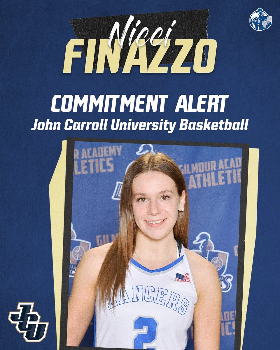 Commitment alert‼️ Congratulations to Lancer girls basketball athlete Nicci Finazzo ‘24, who recently made a commitment to continue her academic and athletic career at DIII John Carroll University! #LancerNation is incredibly proud of you, Nicci! #GoGA