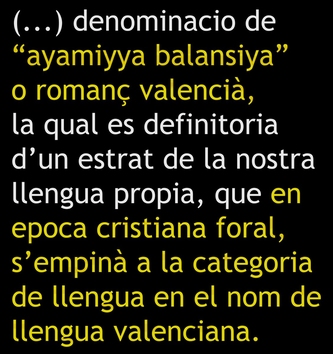 Extracte de la publicacio d'Agusti Galbis 'L’Algemia Valenciana (VI). LA CONTINUÏTAT (VII)'.
Enllaç: clubjaimeprimero.org/content/lalgem…
#LlenguaValenciana en les #NormesdElPuig.