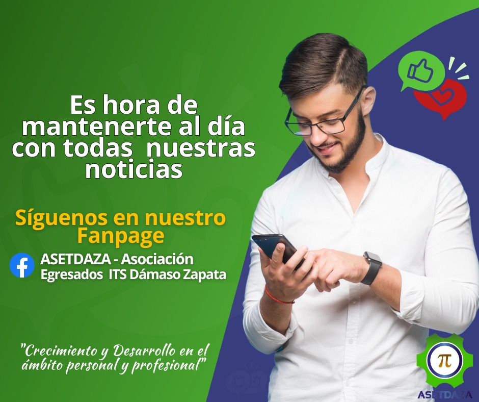 Si aun no haces parte de nuestra familia #ASETDAZA, 📷síguenos y entérate de las noticias, actividades y toda la información de nuestra comunidad. Vivir y Vencer  !!!

facebook.com/asetdaza?mibex…