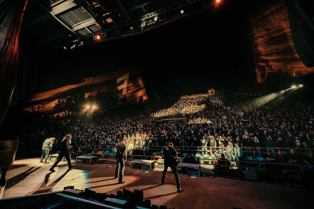 never thought i would get to shoot red rocks yet alone with a metal band. last night was badass.