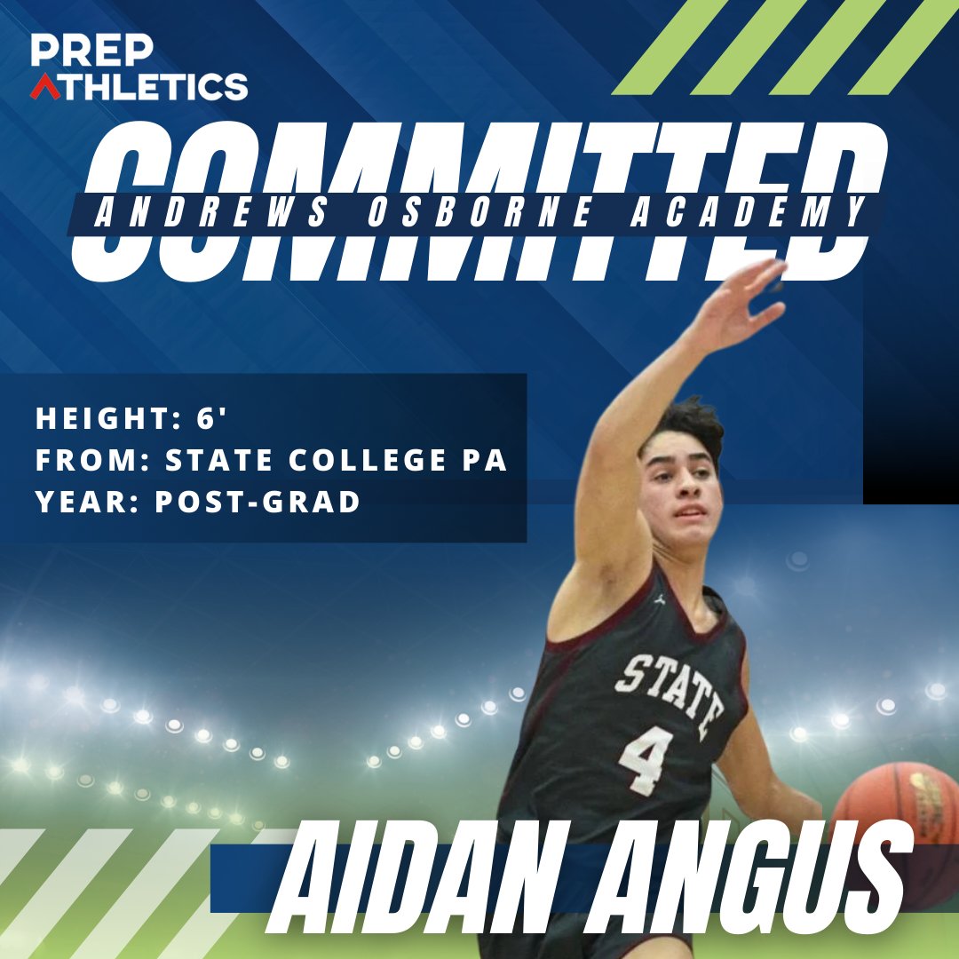 Congrats to Aidan Angus, 6' guard from State College PA on committing to @AOAPrepHoops for a post-grad year!

@AndrewsOsborne @CoachEliGore #prepschoolbasketball #collegerecruiting #hoopdreams #prepschoolrecruiting #prepschool