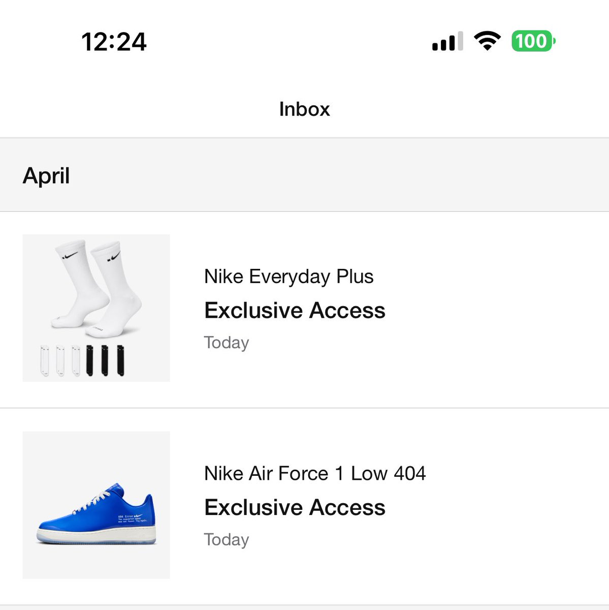 BiondoJack's tweet photo. @dotSWOOSH can you pls give me advice? Or let me know if anyone else is having the same problem? As u can see I have access just won’t load. Don’t know what to do. I deleted the app and reinstalled. Logged out and back in. #dotswoosh @NikeService @Nike https://t.co/GMgI99UJIU