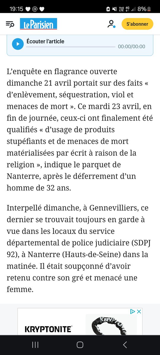 @rglucks1 Vous lisez les articles avant de partager? 🤦‍♂️ Seules les menaces et l'usage de stupéfiants ont été retenues... Pourquoi l'enlèvement, le viol et la séquestration n'ont pas été caractérisés? 🤔