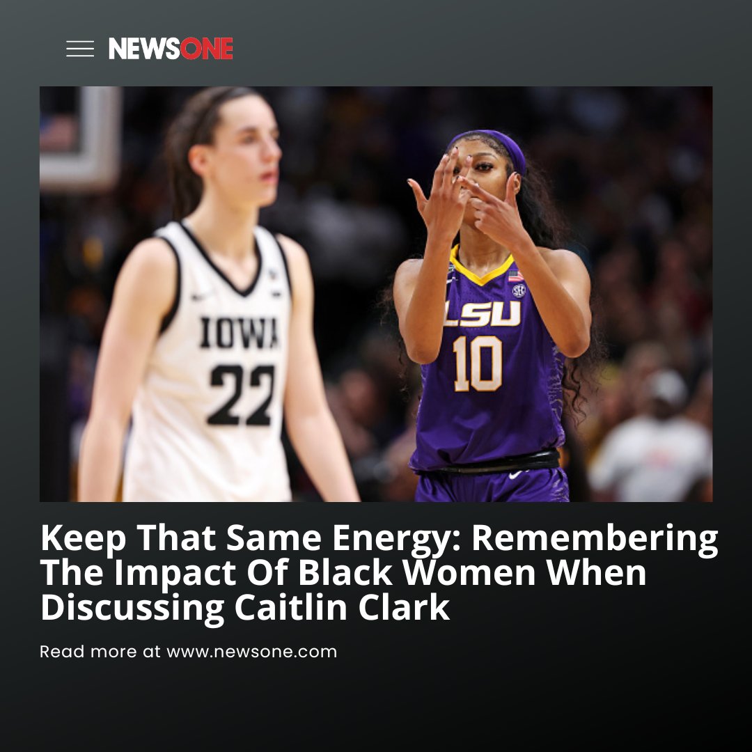 Keep That Same Energy: Remembering The Impact Of Black Women When Discussing Caitlin Clark bit.ly/3w3wFxO