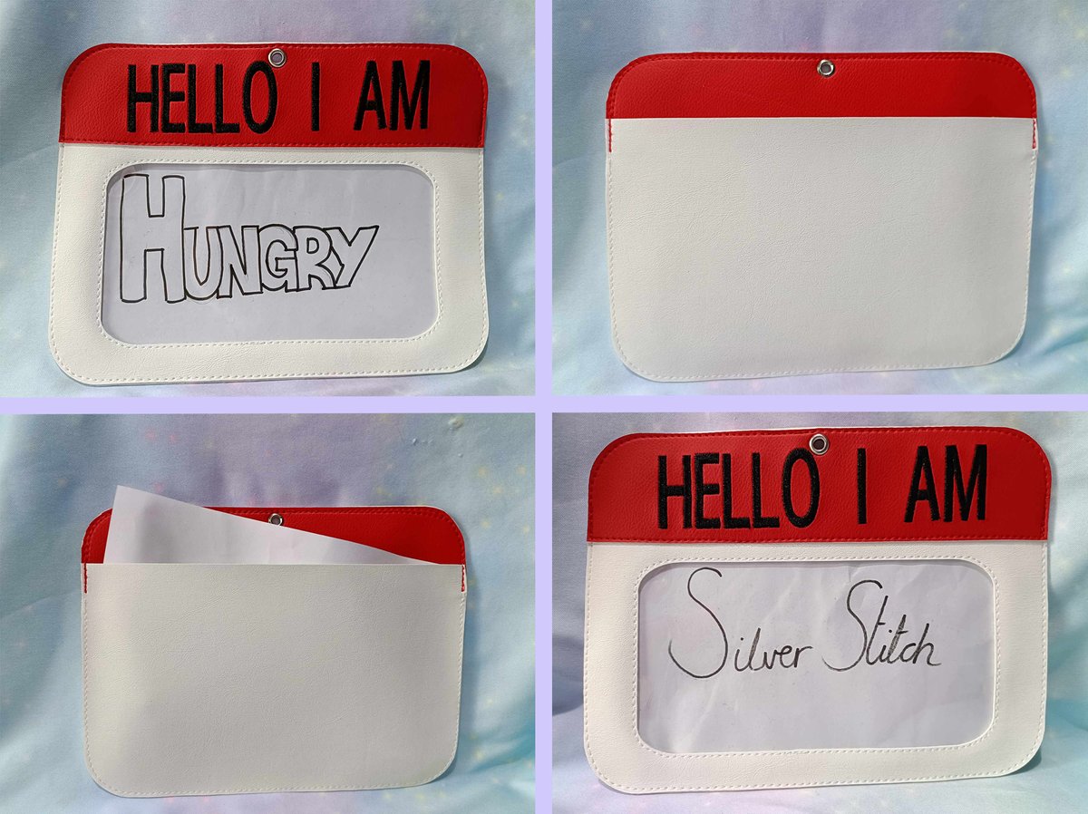 SockJems's tweet photo. 've just uploaded a new style Fursuit name tag to the Etsy and Web shops just in time for @cfconvention! As well as being able to order them before Confuzzled they will also be available on my stall at the event too.
#fursuittag #furry #fursuit #nametag #helloiam #confuzzled https://t.co/nyCWLnXsRs