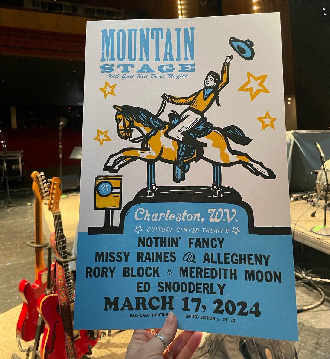 A new Mountain Stage podcast episode is now available! This episode was recorded on March 17th, 2024 at the Culture Center Theater in Charleston, WV. The lineup includes Nothin' Fancy, Missy Raines & Allegheny, Rory Block, Ed Snodderly, & Meredith Moon. buff.ly/3dxtCSj