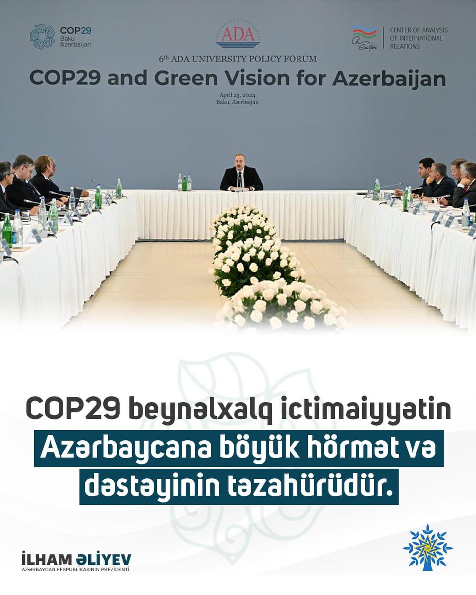 Sh_Bayramov's tweet image. #COP29 #COP29Azerbaijan #GreenVision