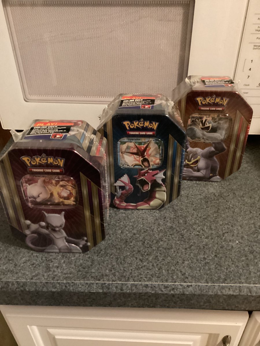 Finally brought these together again, XY goodness thanks to @hobbiesville . @BestPokemonDeal @PeakuhStreams @JohnnyCrambo @xPokeAri @iamapokeMOM . Am I the only one who thinks these size tins are the best? They just look so good displayed together.