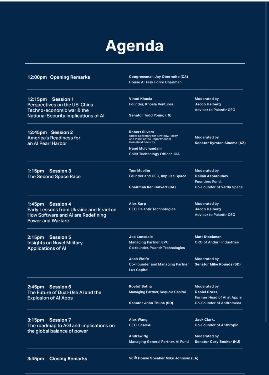 This year’s Hill & Valley Forum will hit all the timeliest national security issues facing the tech industry and the Congress. Couldn’t be more thrilled to have this conversation exactly one week after the Senate takes up a historic vote addressing the threat of Chinese…