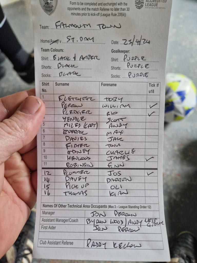 Teams sheets are out and we are 10mins away from KO

Remember the Saints only need a point.
💛🖤💛🖤