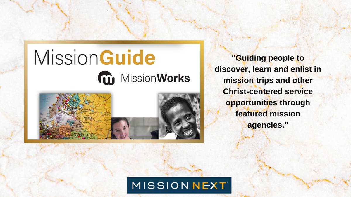 MissionNext's tweet image. Want to learn more about MissionGuide and how it can help you discover service opportunities, just click here -&amp;gt; missionworks.global/missionguide/.

#missionworks #missionguide #missions #serve #joy