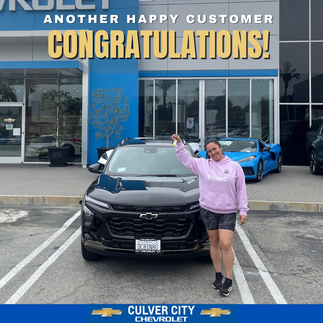 Step into the future with the 2024 Trax! 🚗💥 Congrats on your bold new ride, designed for a smooth and stylish drive. Let's hit the road and create memories! Welcome to the Culver City Chevrolet family! #2024Trax #NewAdventures #CulverCityChevrolet 🌟🎊