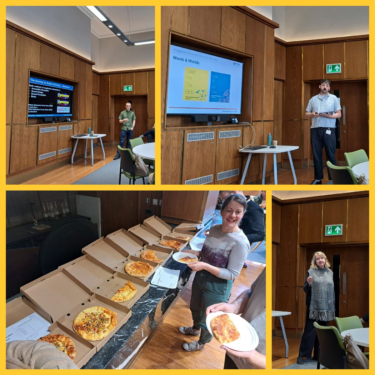 Thank you to everyone who came to today's Engage & Learn Forum. Showcasing inspirational engagement projects. Fantastic to hear about all the wonderful engagement practice that takes place across our university from truly brilliant colleagues. Followed up by a pizza party 🍕🥳👌