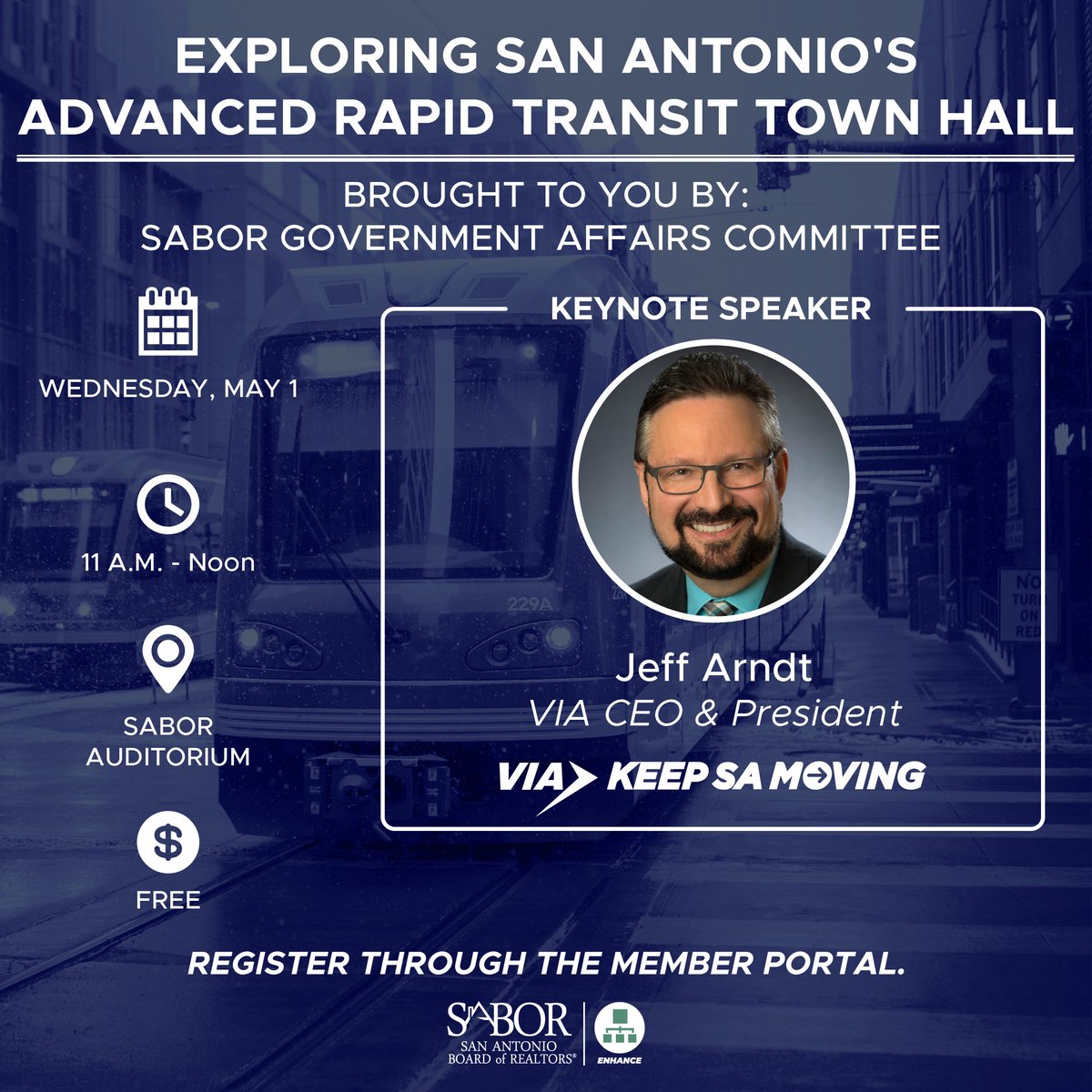 Get ready for a pivotal town hall on the future of Advanced Rapid Transit in San Antonio happening Wednesday, May 1! 🏙️ Gain invaluable insights into the objectives, community impacts and implementation roadmap. Register today! Reigster here: bit.ly/4awjsMS
