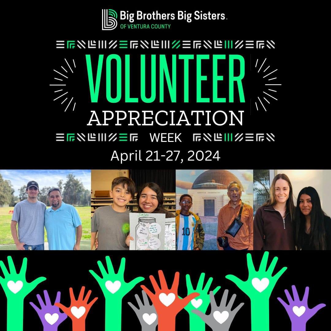 This #VolunteerAppreciationWeek, let’s continue to uplift and empower young
individuals to achieve their full potential. Mentoring is a crucial tool for creating a
more equitable future. bbsvc.org/mentor

#BBSVC #BiggerTogether @BBBSA