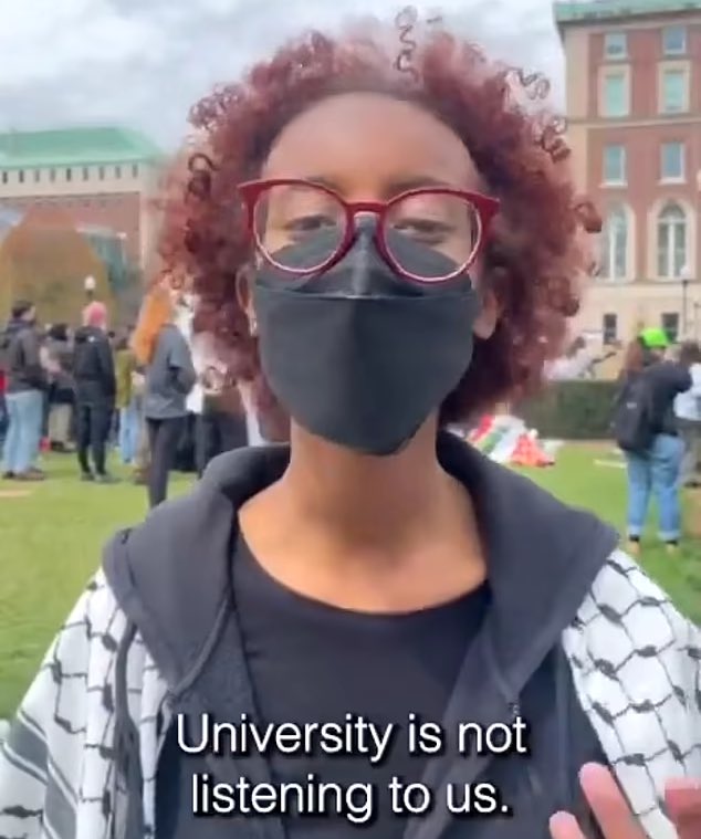 The daughter of Rep. Ilhan Omar has claimed she was sprayed with ‘CHEMICAL WEAPONS’ by Jewish counter-protesters at Columbia University. Isra Hirsi claimed Jewish and Israeli counter-protesters “sprayed…us with the chemical weapons.” She also slammed the university for what