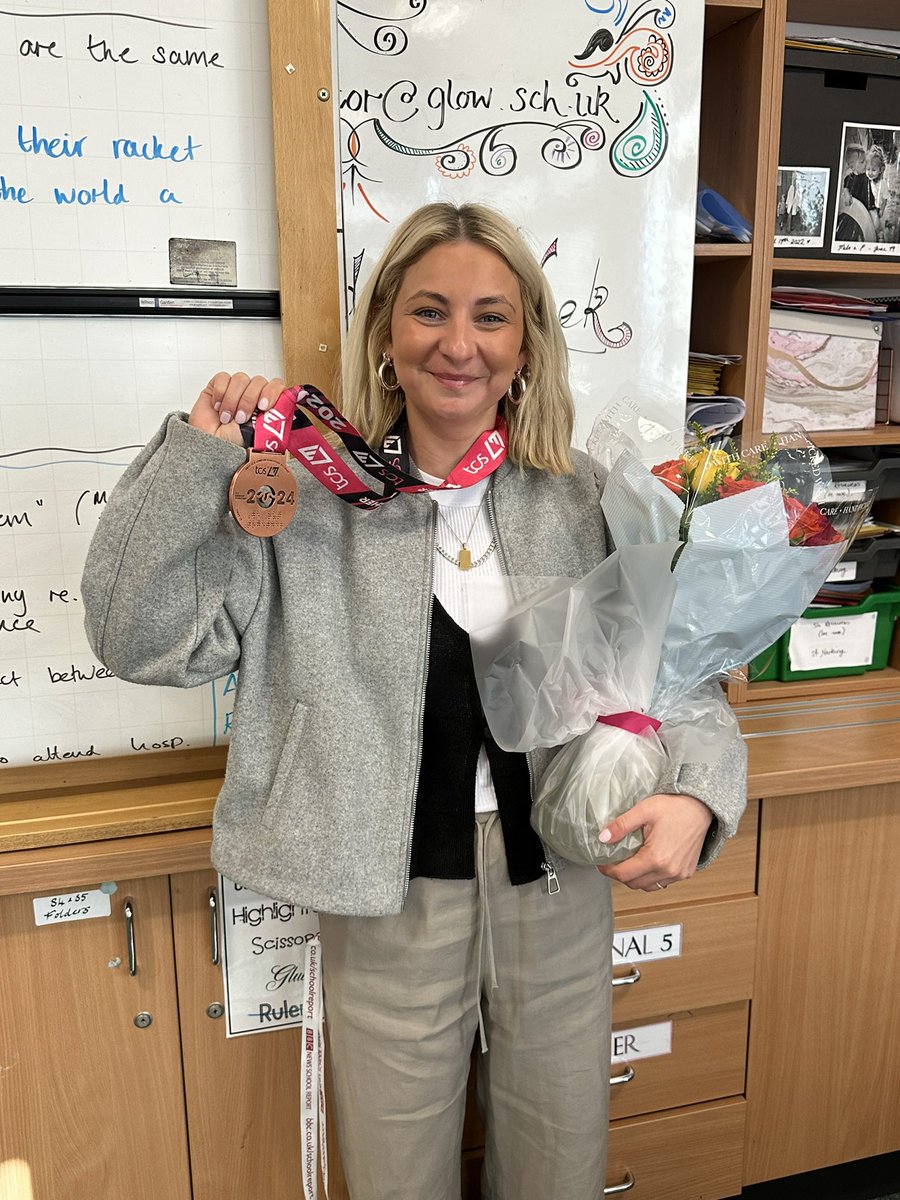 We are so proud of Mrs Docherty who ran the London Marathon on Sunday! In doing so has raised £5,237 for the mental health charity, Young Minds. Still has a spring in her step today 🏅🎉🏆a champion in every way 👏