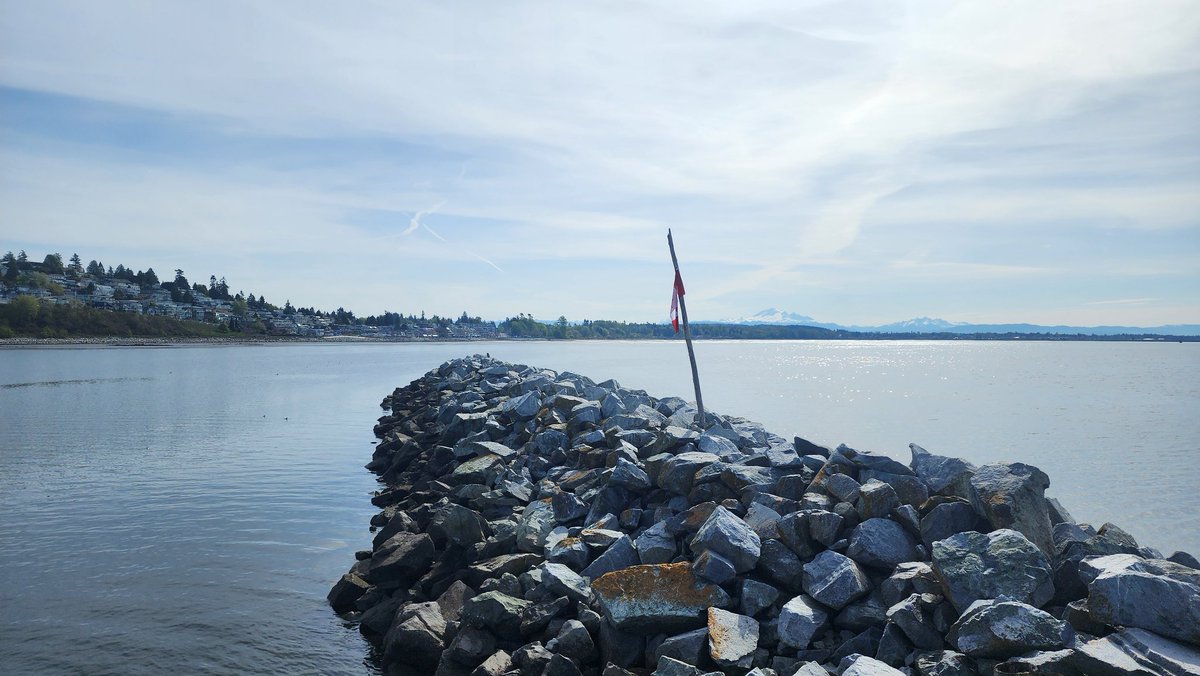 Views from White Rock Pier 90 minutes before Low Tide. White Rock, BC. #shareyourweather