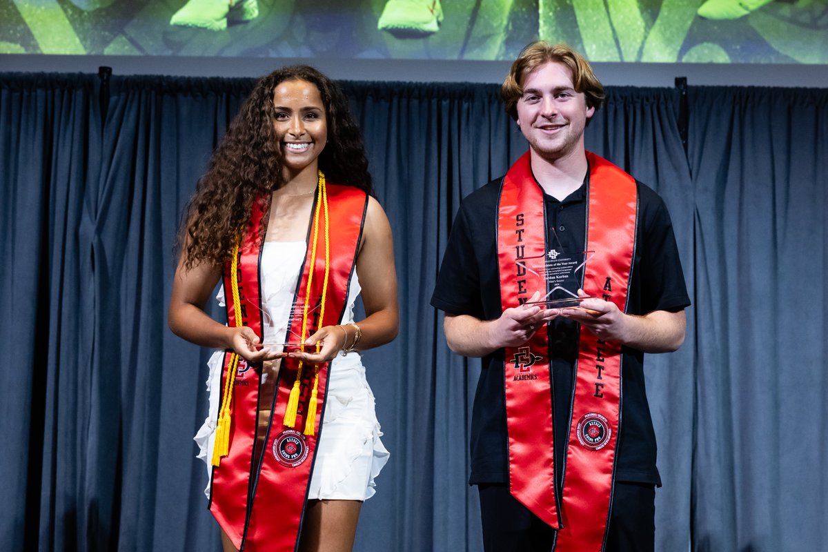 Congrats to @Jordan_Korbus for being named SDSU's Male Scholar Athlete of the Year!