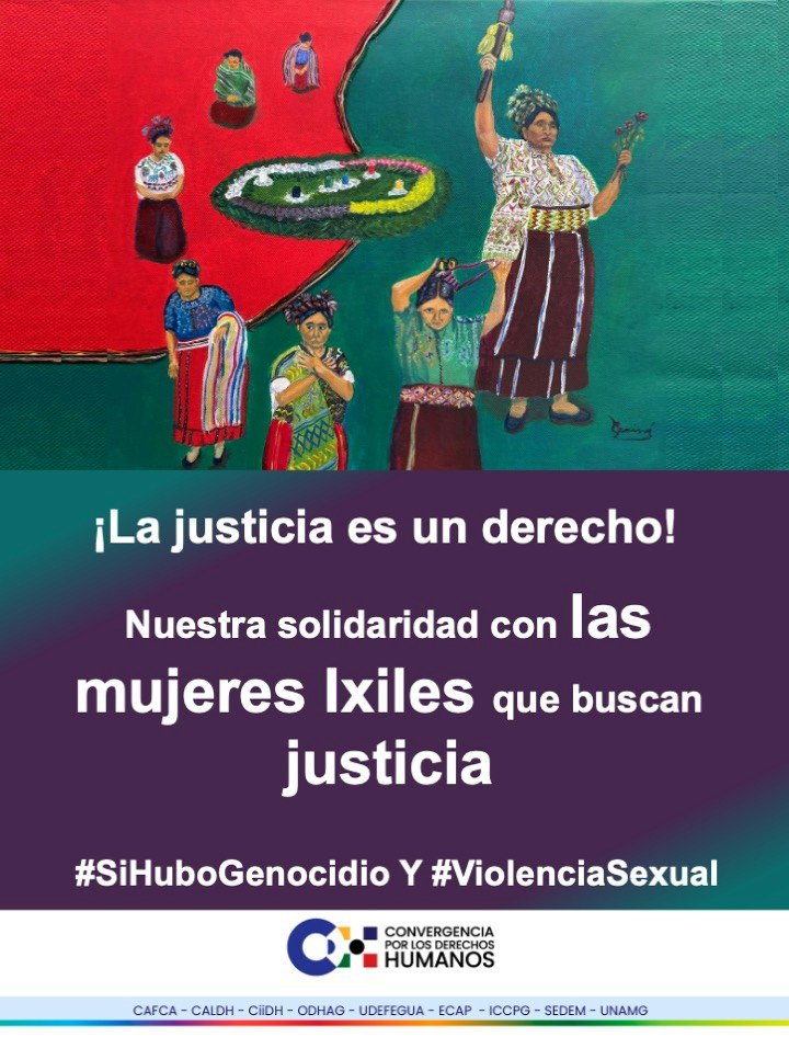 Durante el conflicto armado interno la violencia sexual fue utilizada como un arma de guerra. 
Durante el juicio por Genocidio Ixil en contra de Benedicto Lucas las mujeres brindan su testimonio con la esperanza que nunca más vuelva a ocurrir.
#SiHuboGenocidio y #ViolenciaSexual