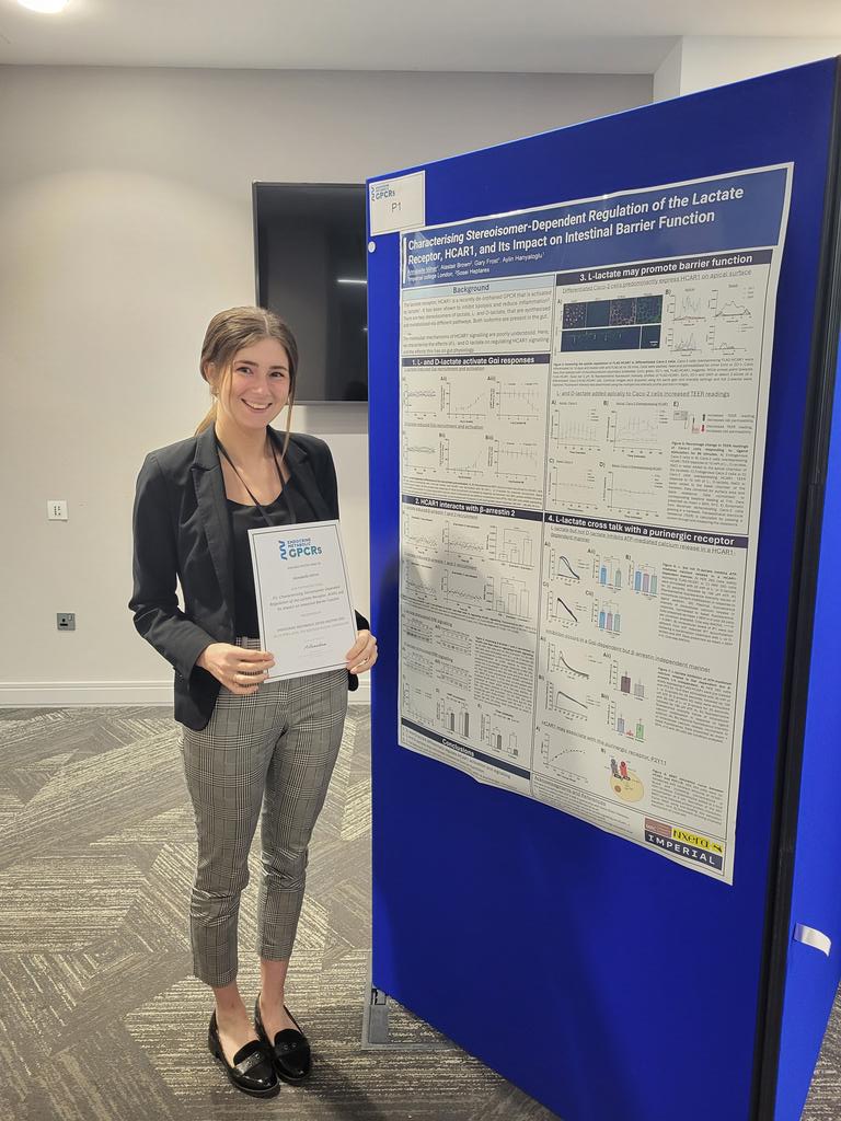 Had a great time sharing my work on the lactate receptor, HCAR1, at the Endocrine metabolic GPCR conference hosted by @bioscientifica. Great conference with lots of inspiring talks and discussions! #EMGPCRs2024