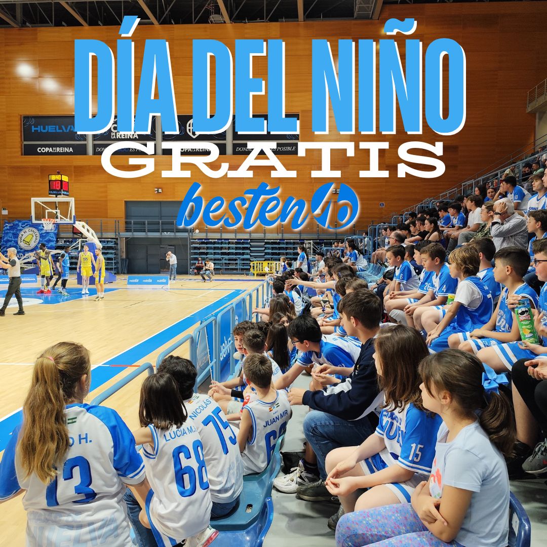 🎈 ¡El sábado es el Día del Niño <a href="/besten10sport/">Besten10</a>!

🎉 Todos los niños hasta 12 años tienen acceso GRATUITO al partido de 1/4 de Final del Playoff de ascenso a LEB Oro.

🏀 ¡Ven con tu familia al Palacio de Deportes Carolina Marín y disfruta del baloncesto en un día especial! 🙌