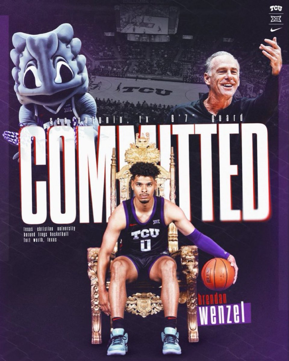 Wyoming Transfer Brendan Wenzel has committed to TCU. 

Jamie Dixon landed one of the best sharpshooters in the portal.