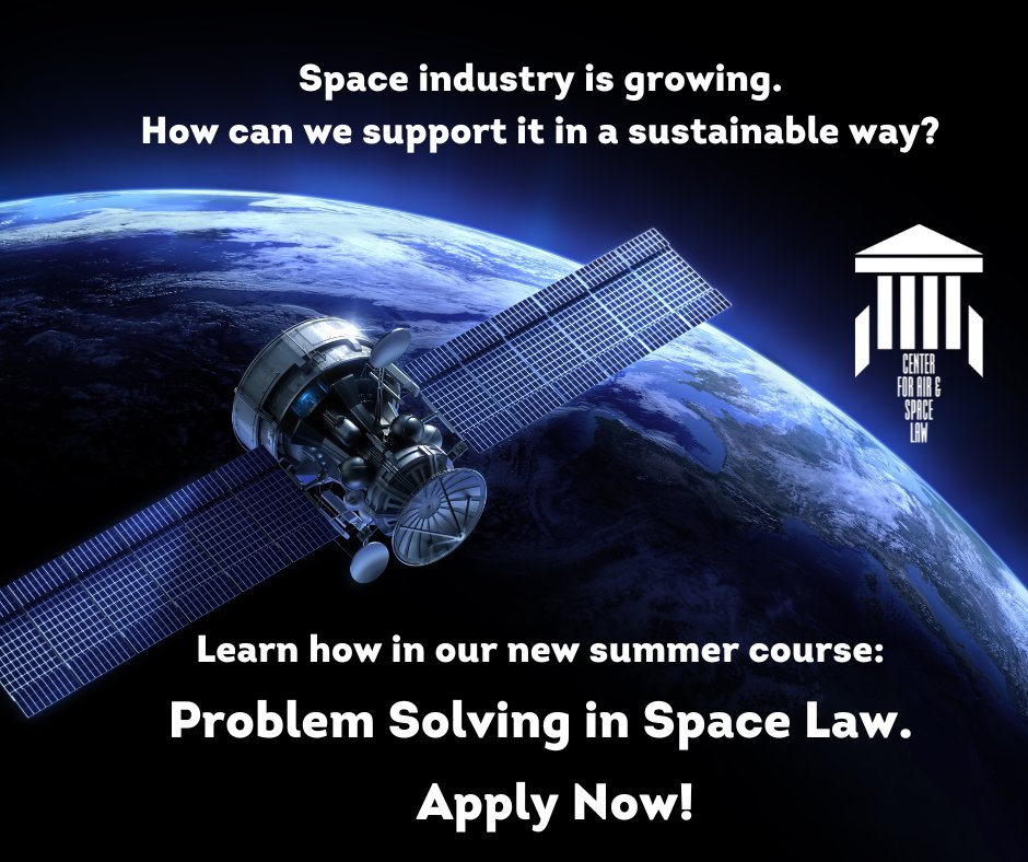 #ApplyNow. We are accepting applications until May 31. Email aclewis5@olemiss.edu with questions. More information and a link to the application here: zurl.co/vfRR #SpaceLaw #LLM #GraduateCertificate #WhyStudyAirAndSpaceLawAnywhereElse