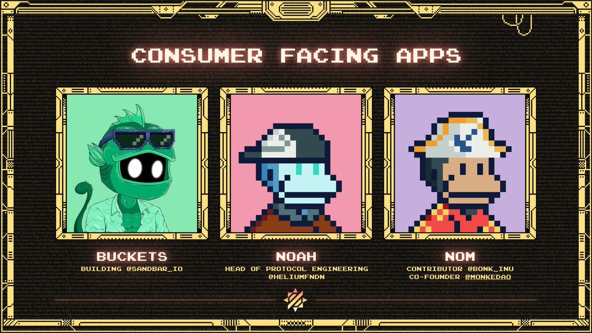 Consumer Facing Apps 📲 ◼ @SOLbuckets ◼ @redacted_noah ◼ @TheOnlyNom