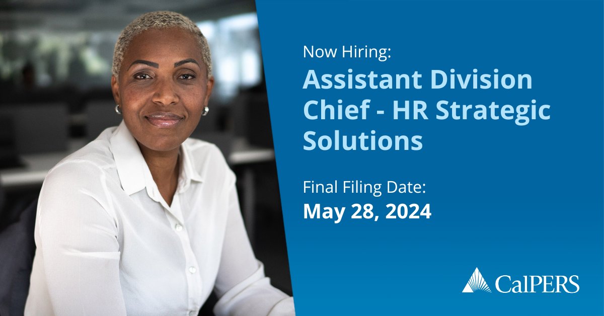 We’re currently seeking to fill the role of Assistant Division Chief for our HR Strategic Solutions team. (JC- 427917) 🗓️Deadline: April 28, 2024 💵Salary: $9,022 - $10,243 per month 🔗Apply: bit.ly/44aUwZ2