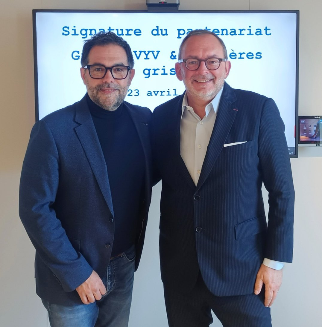 Fier d'accueillir le @Groupe_VYV et son président @junique_s au sein du Think Tank @MGrises ! L'apport de Vyv (et Vyv 3) sera essentiel à notre réflexion collective grâce notamment à son implantation territoriale et à son rôle de financeur de la santé Bienvenue Stéphane ! 😀