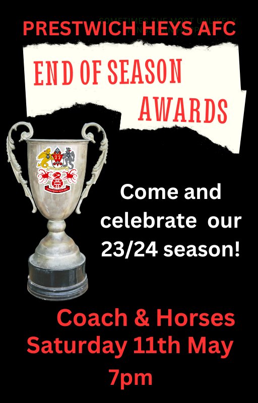 After last year's successful night we are again having our awards night @CoachandHorse15 Coach and Horses M45 6TB so keep 11 May free and join us to see who wins what curry and naan bread will be laid on and it all starts at 7pm