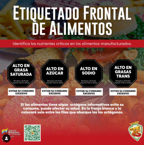 gestionsINN's tweet photo. Recuerda: Si los alimentos tienen algún octágono EVITA su consumo. @InnVenezuela #VenezuelaEsDDHH #AgarraDatoCome4S https://t.co/XclRzOX1bQ