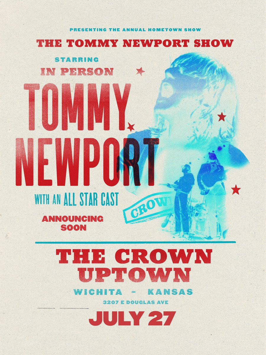 WICHITA!! TIX ON SALE FRIDAY tommynewport.com/tickets