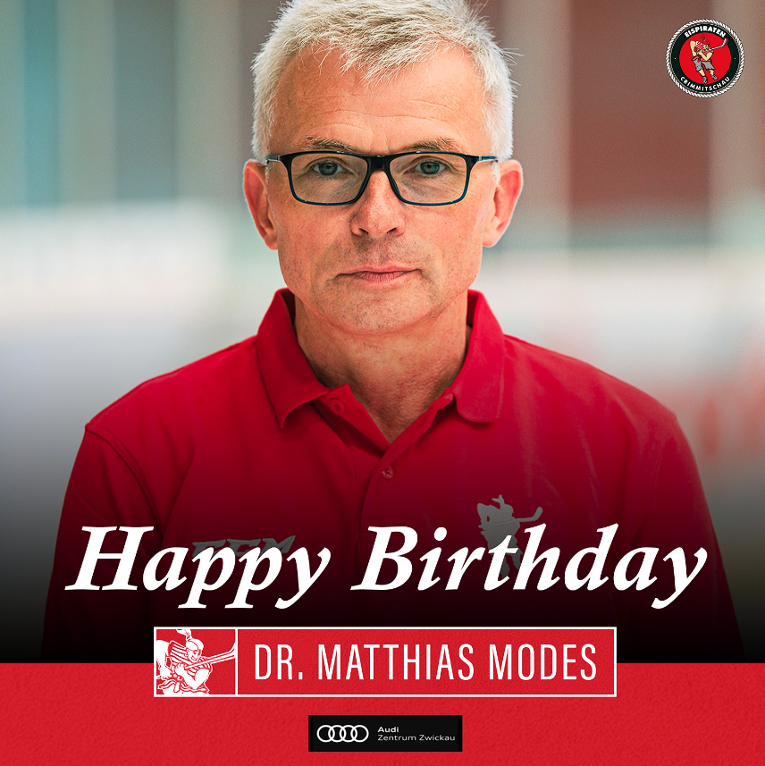 Happy Birthday, Doci! 🎉 Wir gratulieren unserem Mannschaftsarzt Dr. Matthias Modes gemeinsam mit dem Audizentrum Zwickau zu seinem 65. Geburtstag und wünschen viel Glück und Gesundheit für das neue Lebensjahr 🍀❤️