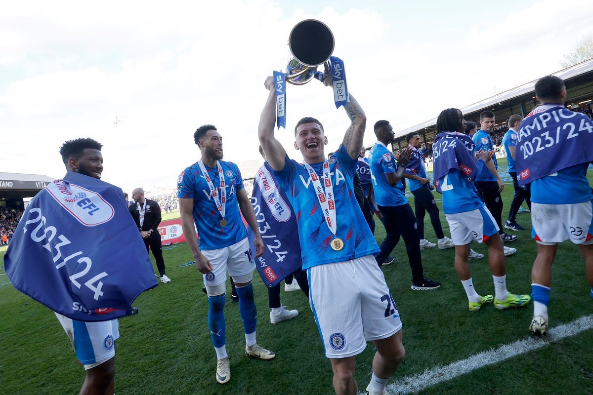 Congratulations to Louie Barry on his role in Stockport County going up to League One as Champions of League Two 👏 #avfc