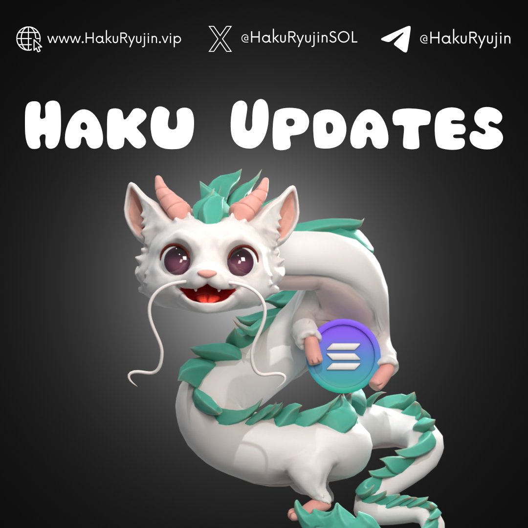 Here's the weekly update on $Haku's recent activities:

✅We've established a partnership with several #SOLANA Meme projects.

✅Revenue shares were distributed among $HAKU and #NFT holders.

✅Referral fees of 50% were awarded to those who referred new participants.