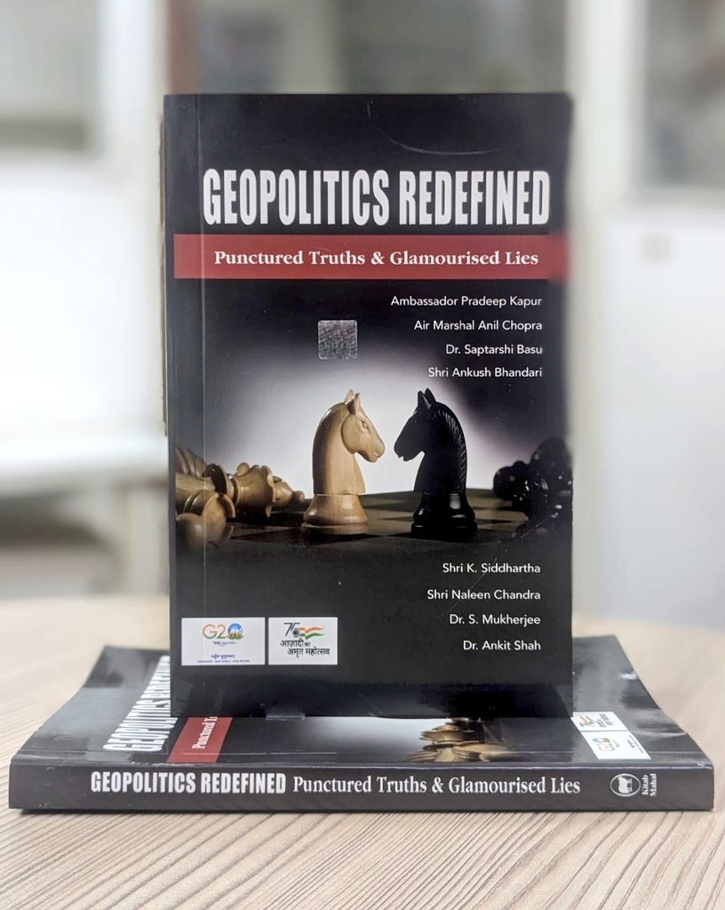 #AprilWithPI. Flat 25% Discount. Presenting two much Acclaimed Books by Shri K. Siddhartha, Dr. @ankitatIIMA & Others, published by @kitab_mahal: • GEOPOLITICS • GEOPOLITICS REDEFINED #BuyFromPI #PIRecommends Order👉padhegaindia.in/product/geopol…