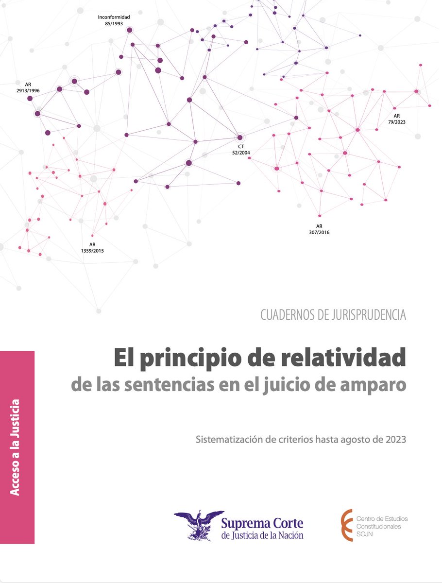 CECSJ_SCJN's tweet photo. Conoce los casos de la @SCJN en torno al principio de relatividad de las sentencias de amparo en este #CuadernoDeJurisprudencia.

Consúltalo o descárgalo de manera gratuita aquí 👉 https://t.co/5lj0Oo1jSd https://t.co/9OVe8cYvrB