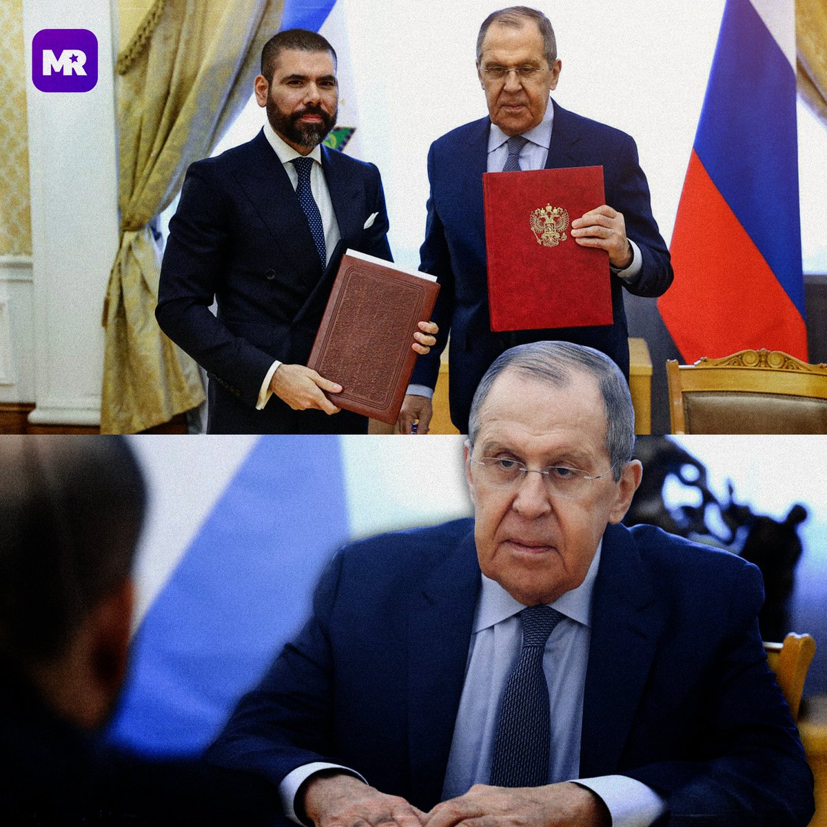 RManifiesto's tweet photo. 🤝 Rusia y Nicaragua fortalecen la cooperación: el Canciller ruso, Serguéi Lavrov, se reunió con el Representante Especial de Nicaragua en Moscú. Firmaron una declaración contra las sanciones ilegales y discutieron el desarrollo de la cooperación en diversos ámbitos. https://t.co/IW9Tlt7xLf