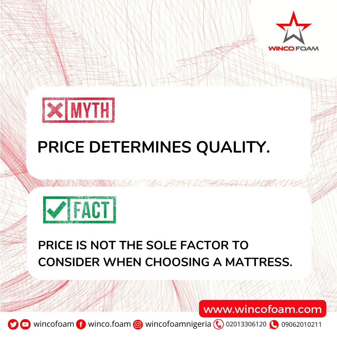 Factors like materials, construction, brand reputation, and warranty should also be taken into account. There are high-quality mattresses available at various price points, so it's essential to prioritize features that meet your needs and budget.

 wincofoam.com
