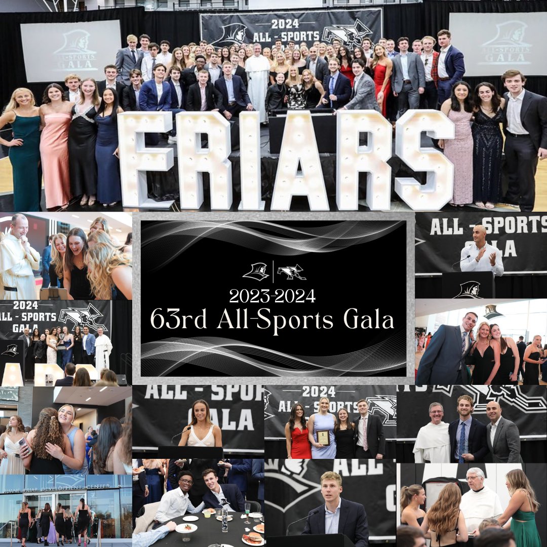 📸 63rd Annual All-Sports Gala‼️ An evening celebrating one another and enjoying each other’s company! Congratulations to our student-athlete award winners and to all our student-athletes for their hard work this year🏆 #GoFriars (Photo credit to 9ten Photography by Laura Kilgus)