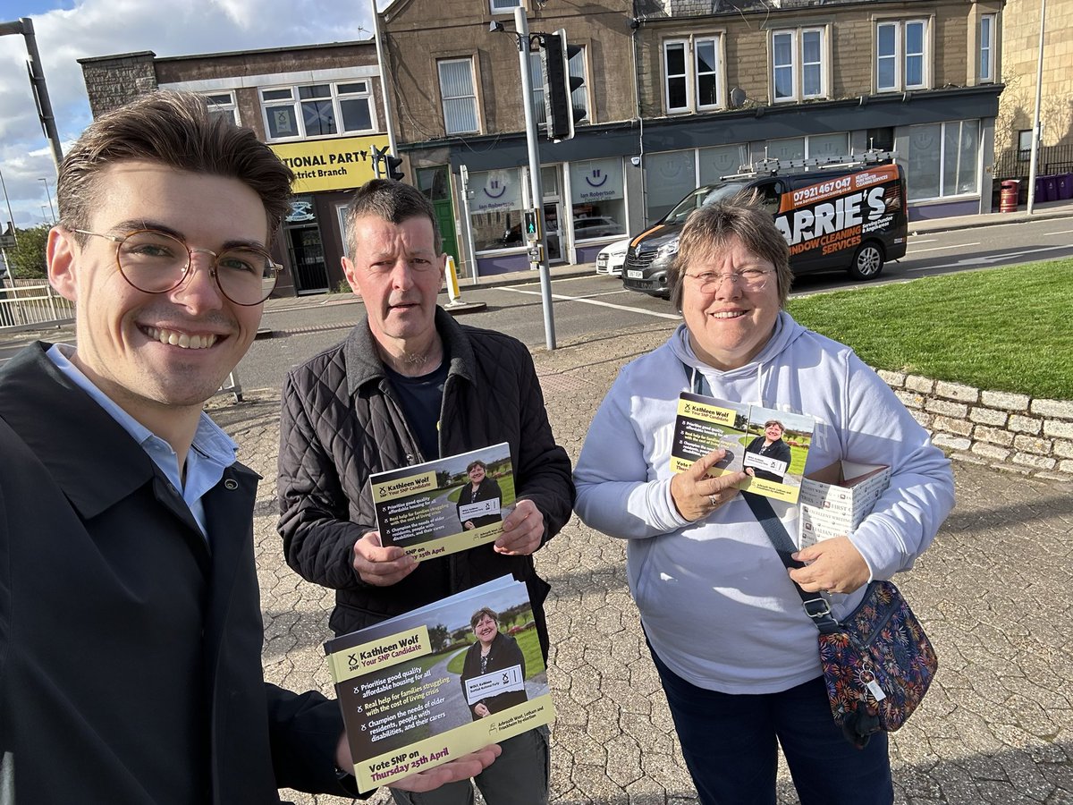 ☀️ Cracking evening out canvassing for the by-election. 🗳️ If you live in Arbroath West, Letham and Friockheim, #VoteSNP on Thursday. 💛 Kathleen Wolf will be a strong, compassionate voice for all.