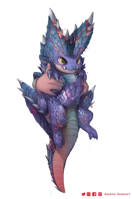 Alatreon 2020          Alatreon but smol 2021 